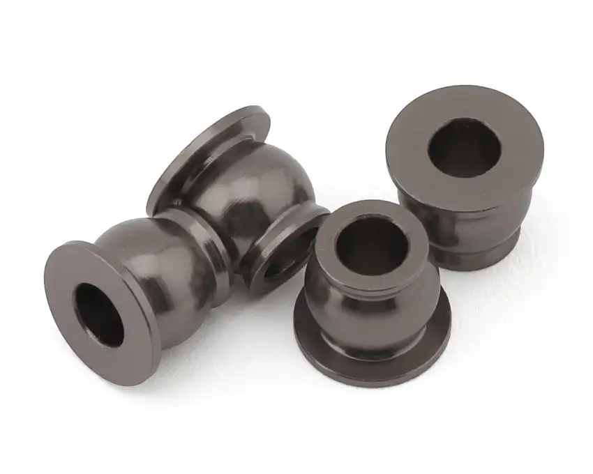 175RC Team Associated B74.2 CE Aluminum Lower Shock Pivot Ball (Grey) (4)