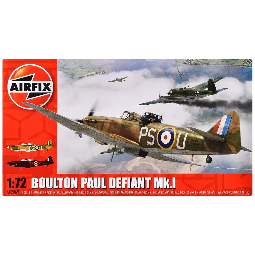 Level 1 Model Kit Boulton Paul Defiant Mk.I Aircraft 1/72 Plastic Model Kit by Airfix
