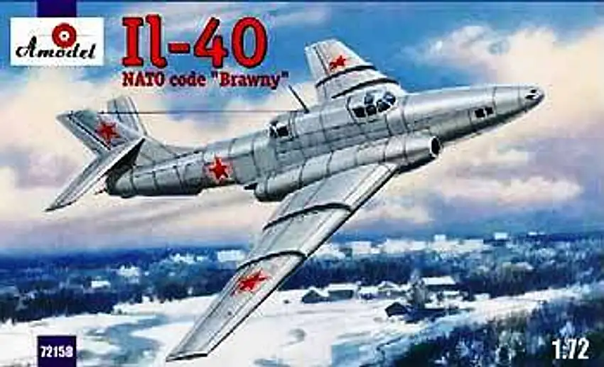 Ilyushin IL40 Brawny 2-Seater Soviet Jet Aircraft 1/72 A-Models