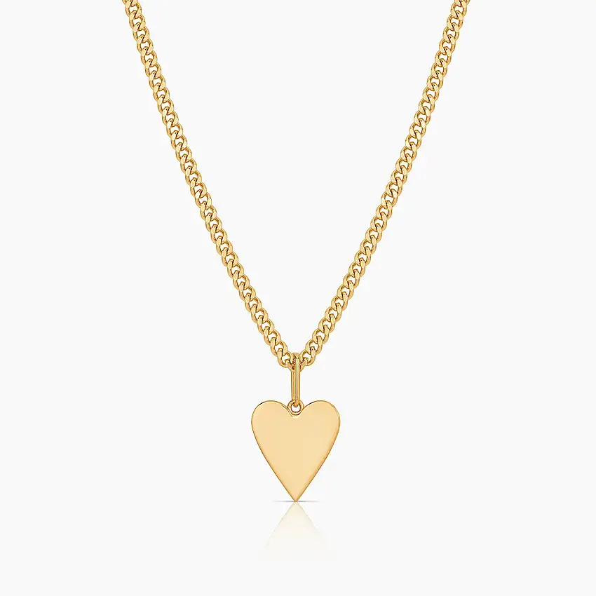 Amaya Heart Curb Necklace