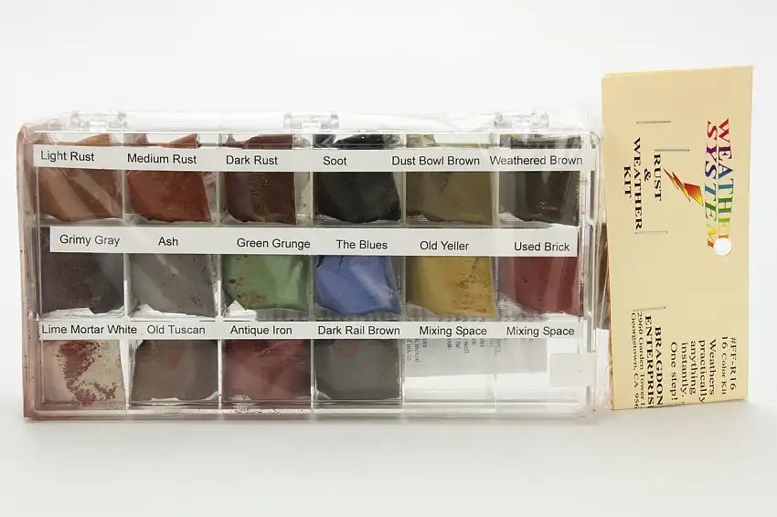 1/2oz. Small 16 Color Weathering Set Bragdon Enterprises