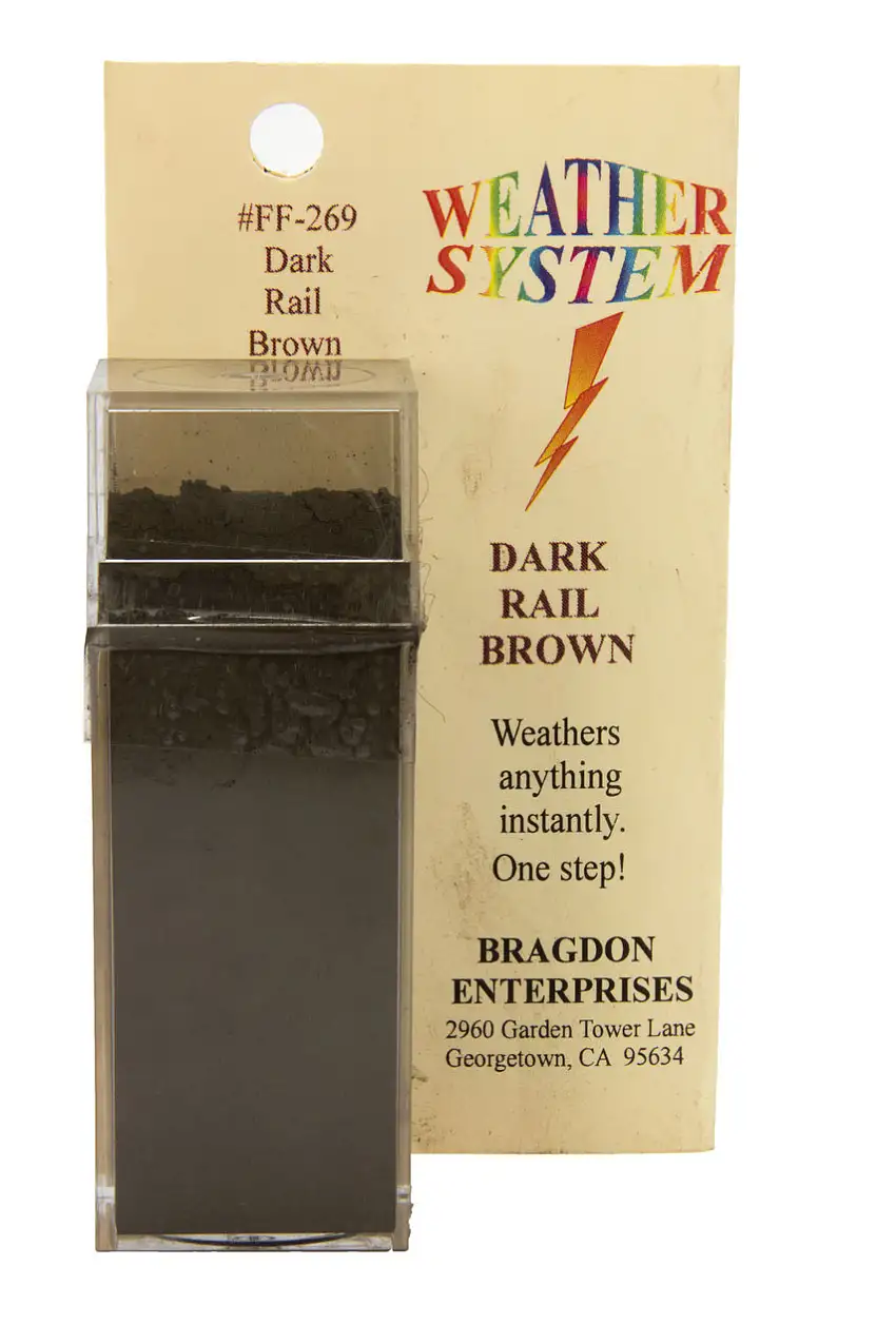 2oz. Large Weathering Color Dark Rail Brown Bragdon Enterprises