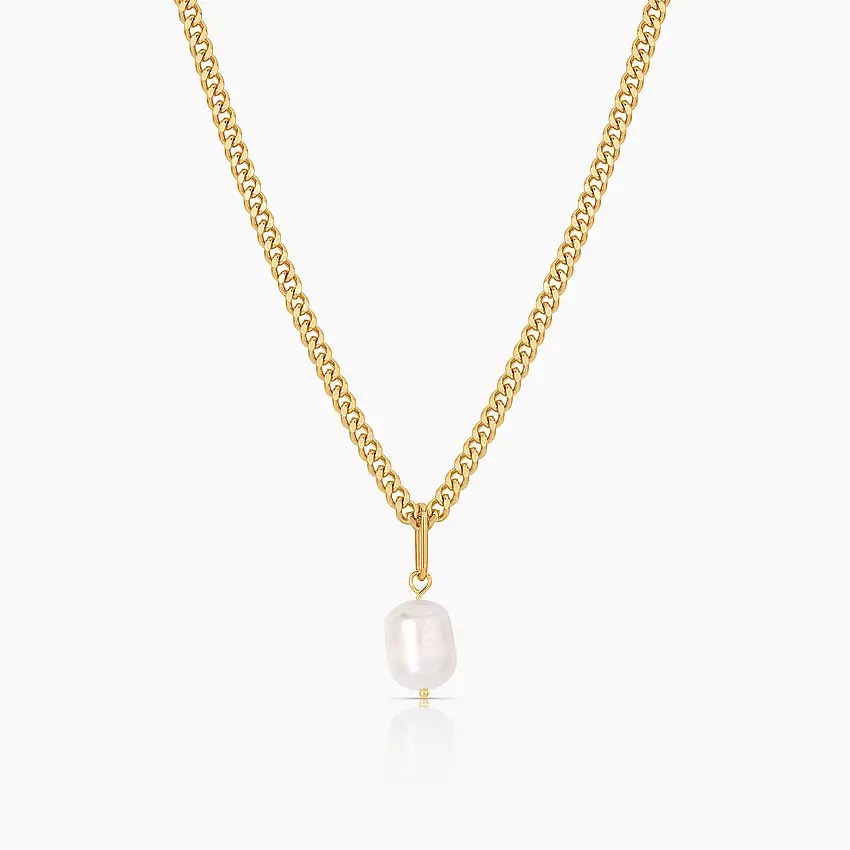 Colette Pearl Curb Necklace