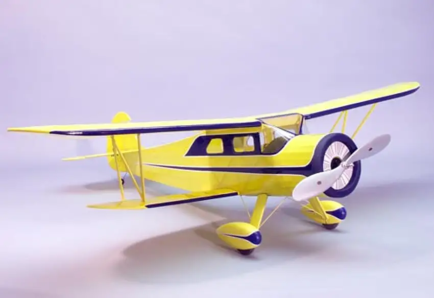 Wingspan 35" Waco ARE Wooden Airplane Kit (Suitable for Electric R/C) Dumas