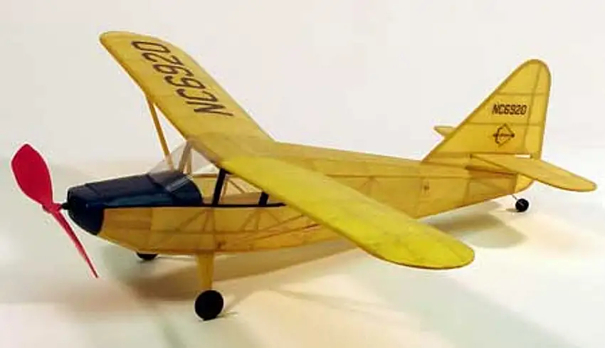 Stinson Voyager Rubber Powered Model Airplane Dumas