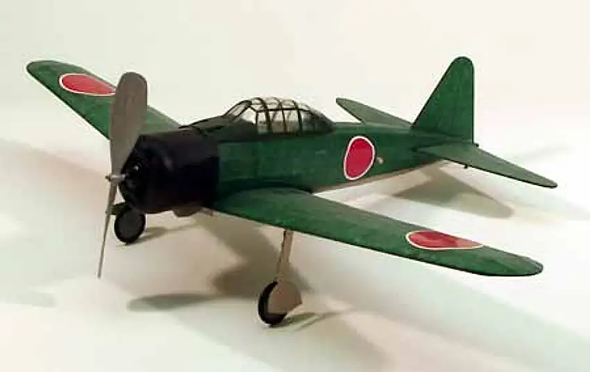 A6M-3 Zero Rubber Powered Model Airplane Dumas