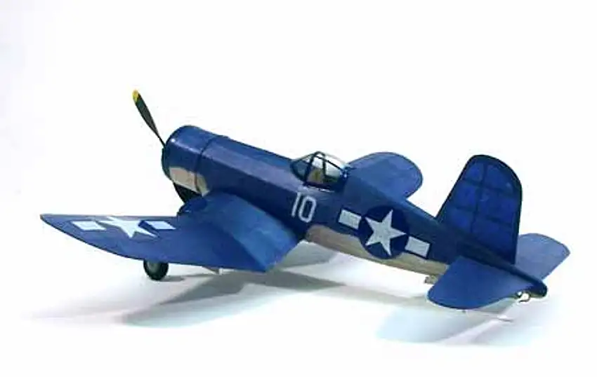 F-4U Corsair Rubber Powered Model Airplane Dumas