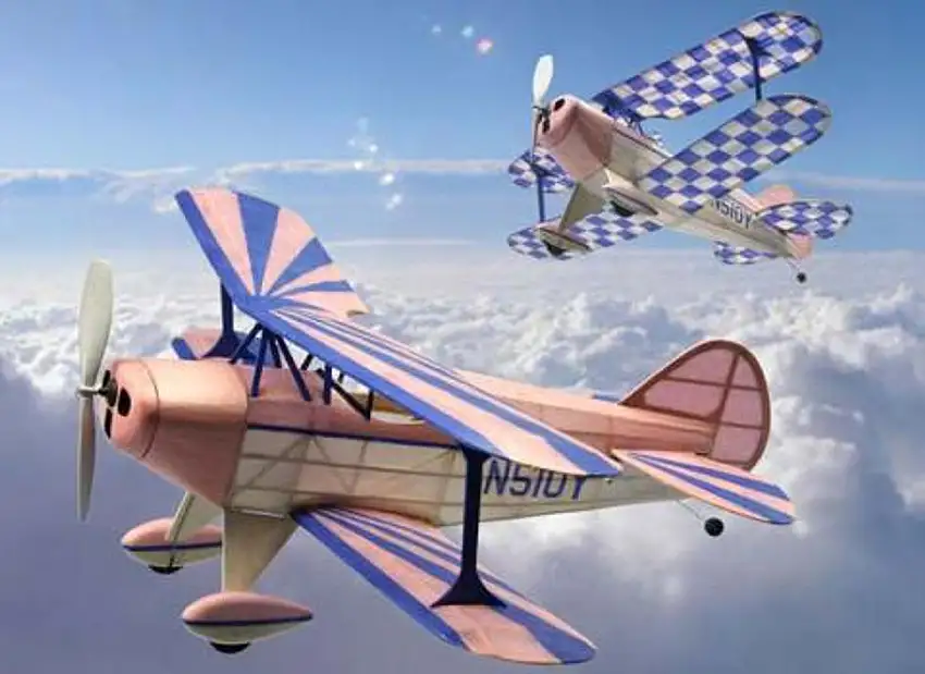 Pitts Special S1 Rubber Pwd. Airplane Laser Cut Kit Dumas