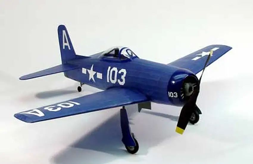 F-8F2 Bearcat Wooden Model Airplane Dumas