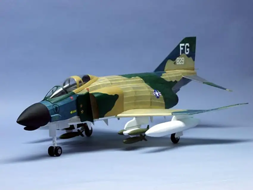 F-4D Phantom Laser-Cut Wooden Model Airplane Dumas