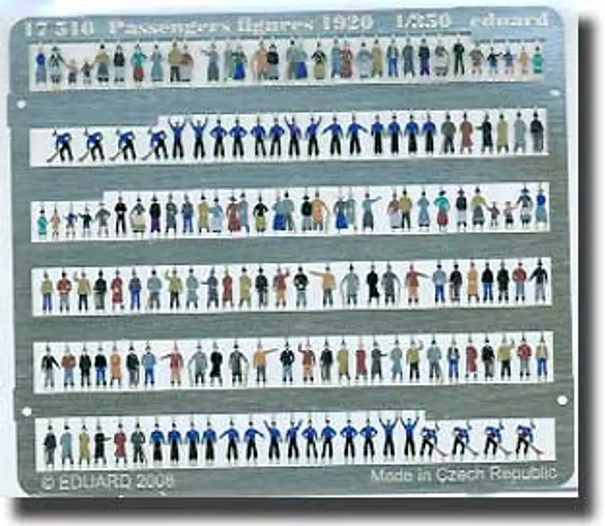 1920's Era Passenger Figures (Painted) 1/350 Eduard