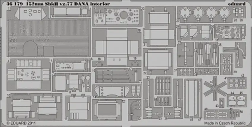 152mm ShkH vz 77 Dana Interior for HBO 1/35 Eduard