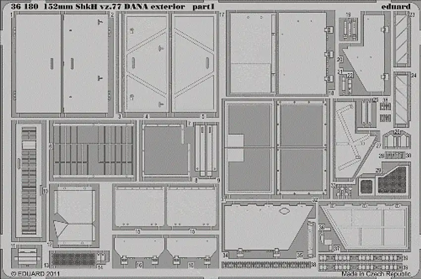152mm ShkH vz 77 Dana Exterior for HBO 1/35 Eduard