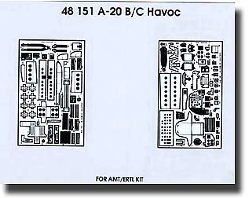 A20B/C for AMT 1/48 Eduard