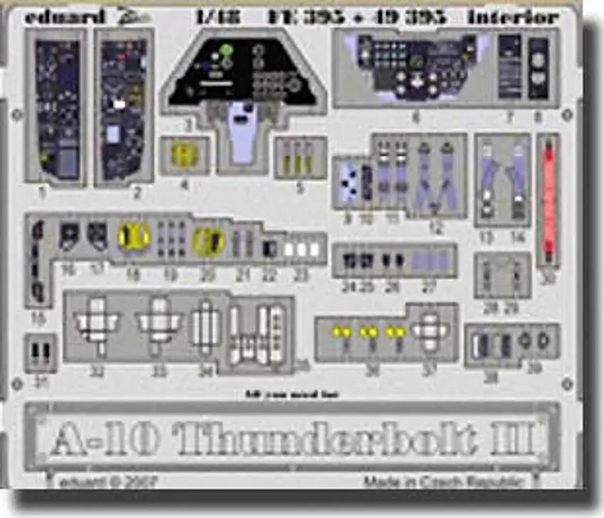 A-10 Thunderbolt II Interior for HBB (Painted) 1/48 Eduard