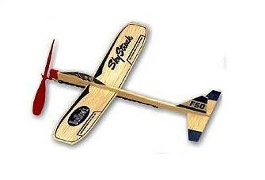 Balsa Sky Streak Rubber Band Powered Glider Guillows