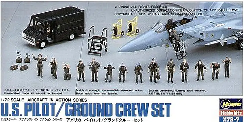 Pilot and Crew Set 1/72 Hasegawa