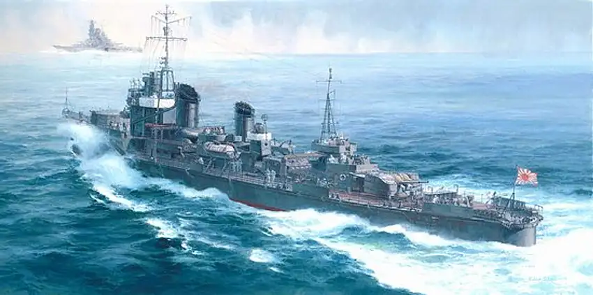 Yukikaze IJN Destroyer Type KOH 1/350 Operation Ten-Go 1945 by Hasegawa
