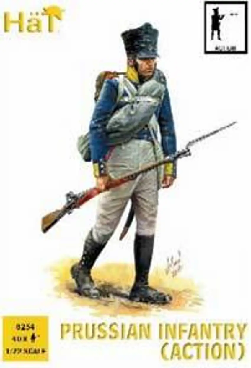Napoleonic Prussian Infantry Action (40) 1-72 Hat