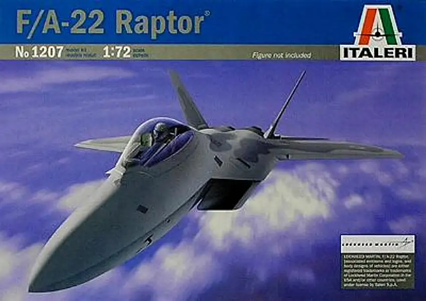 F-22 Raptor 1/72 Model Airplane Italeri