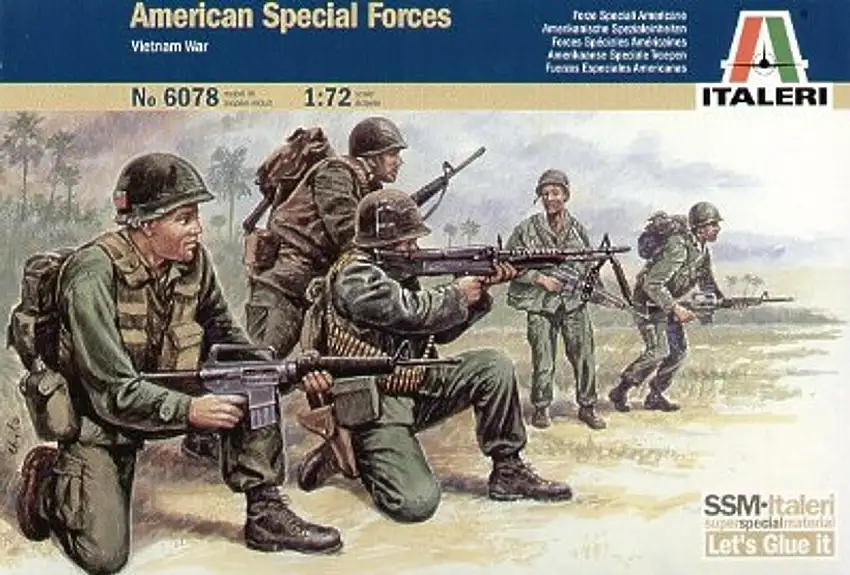 American Special Forces Soldiers Vietnam War 1/72 Italeri