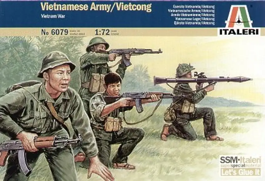 Vietnamese Army/ Vietcong Soldiers Vietnam War 1/72 Italeri