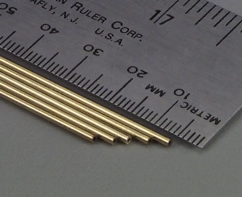 1/16" Round Brass Tube 36" L .014 Wall (5) K&S Engineering
