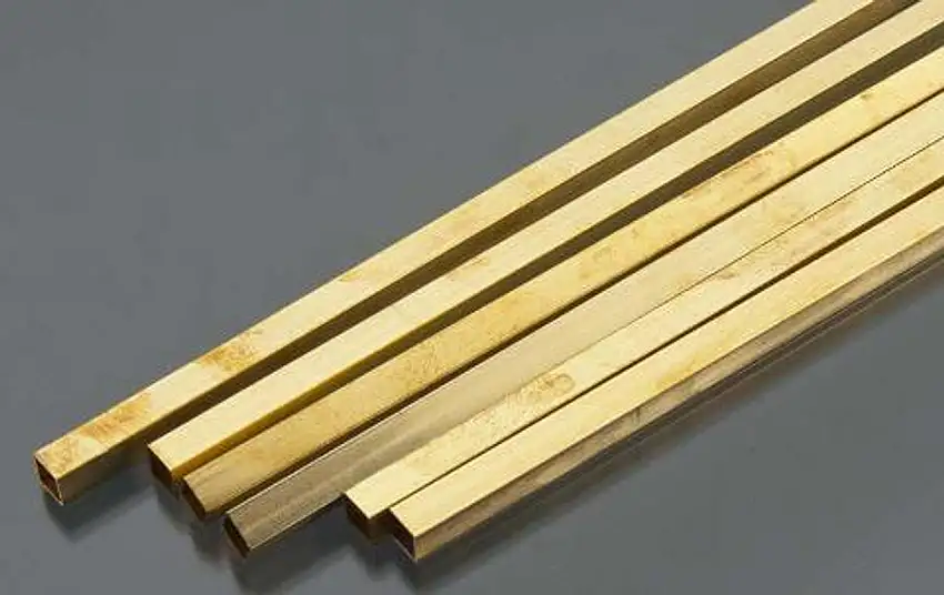 1/4"x12" Square Brass Tube .014 Wall (6) K&S Engineering
