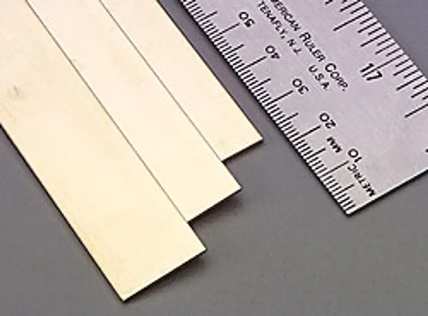 .064"x3/4"x12" Brass Strips (3) K&S Engineering