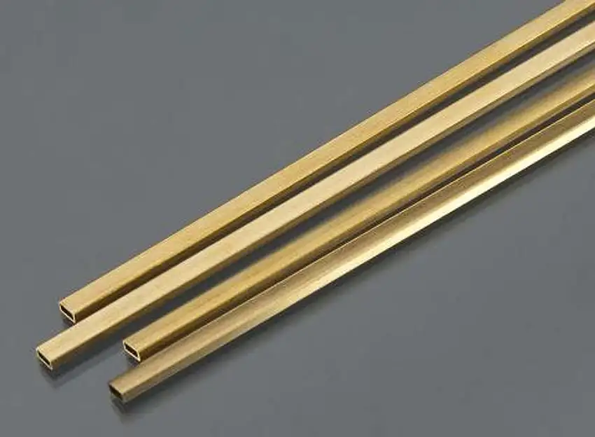 3/32"x3/16"x12" Rectangular Brass Tube .014 Wall (4) K&S Engineering