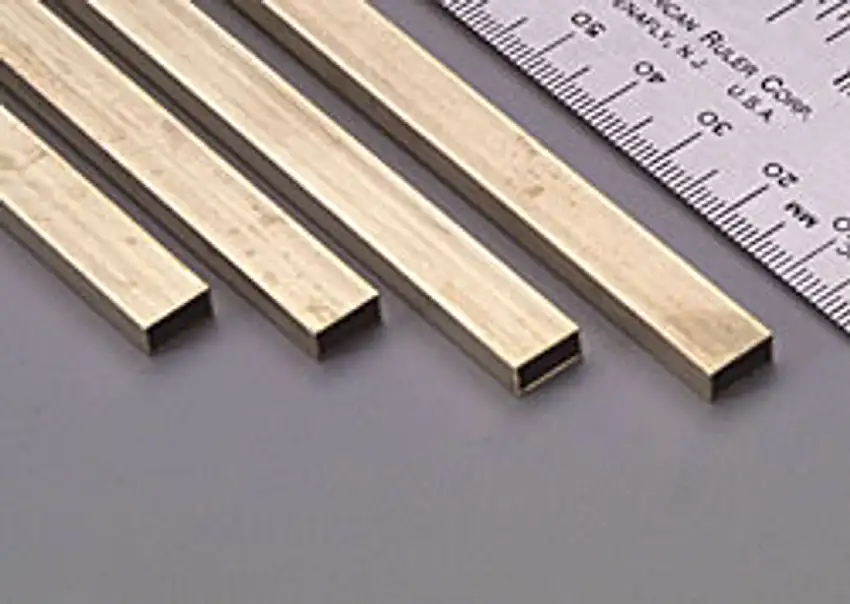 5/32"x5/16"x12" Rectangular Brass Tube .014 Wall (4) K&S Engineering