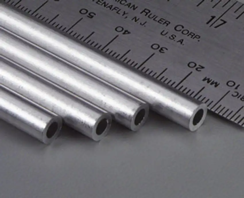 1/4"x12" Round Aluminum Tube .049 Wall (4) K&S Engineering