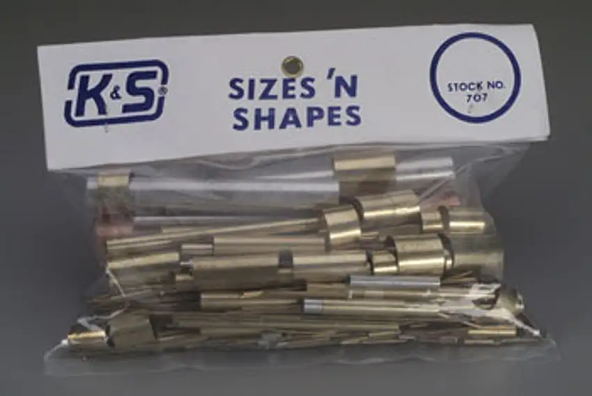 Sizes & Shapes Small & Large Metal Pieces (Approx. 1lb. Bag) K&S Engineering