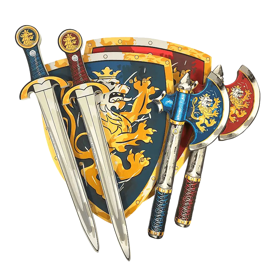 Noble Knight Set · Blue/red