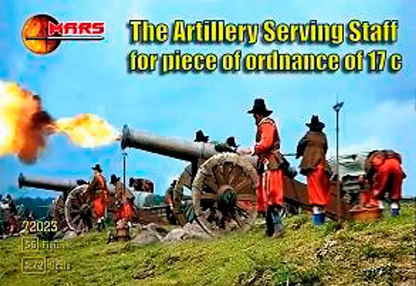 17Th Century Artillery Serving Staff Piece Of Ordnance (56) 1/72 Mars