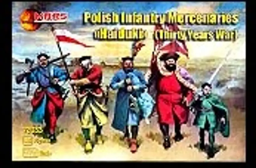 Thirty Years War Polish Infantry Mercenaries (48) 1/72 Mars