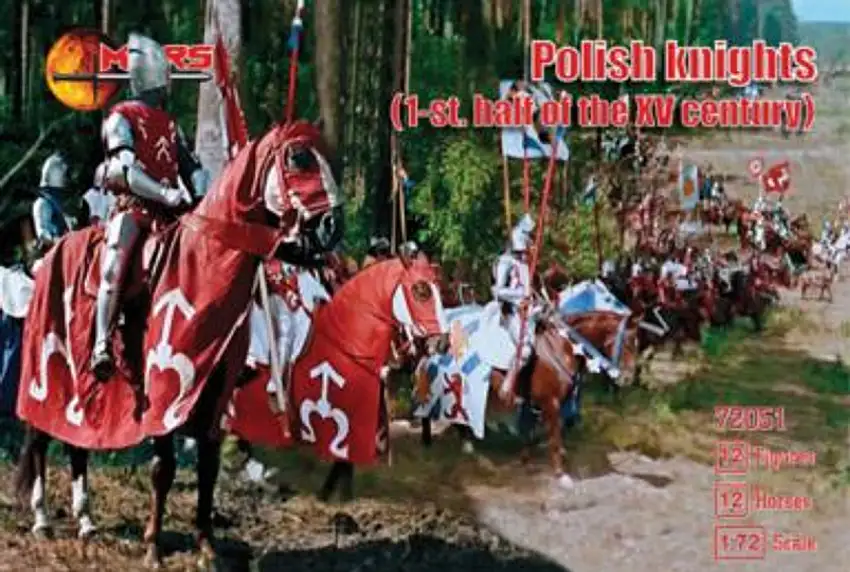 Century Polish Knights 1st Half XV (12 Mtd) 1/72 Mars Figures