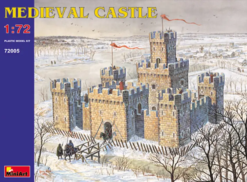 Medieval Castle XII-XV Century w/High Towers 1-72 Miniart