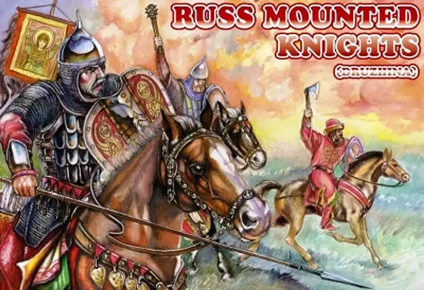 Russ Mounted Knights XI-XIII Century (12) 1-72 Orion Figures
