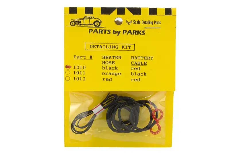 Detail Set 1: Radiator Hose, Black Heater Hose, Red Battery Cable1/25 Parts by Parks
