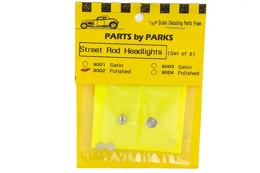 Street Rod Headlights - Cone Back - (Polish Finish) (2) 1/25 Parts by Parks