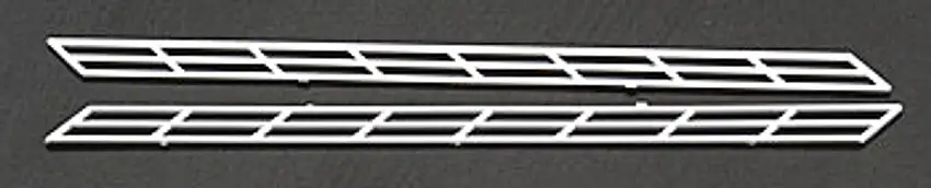 N Stair Rails Styrene (2) Plastruct Supplies