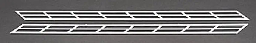 HO Stair Rails Styrene (2) Plastruct Supplies