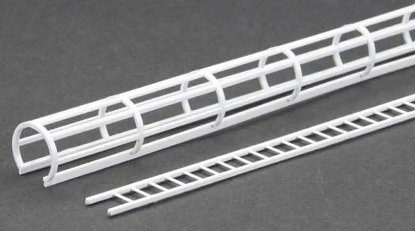 O (1:48) Ladder & Cage Styrene Plastruct Supplies