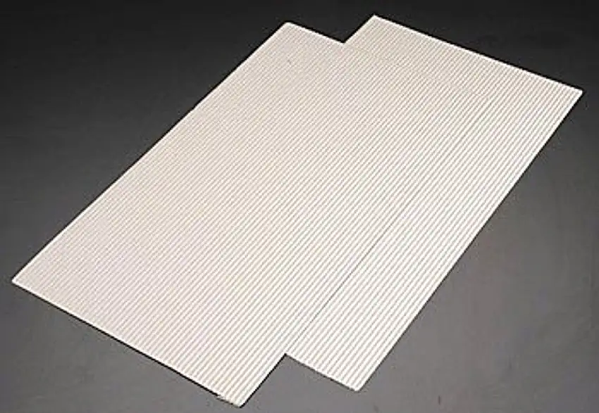 HO Ribbed Roof/Corrugated Plastic Pattern Sheet (2) Plastruct Supplies
