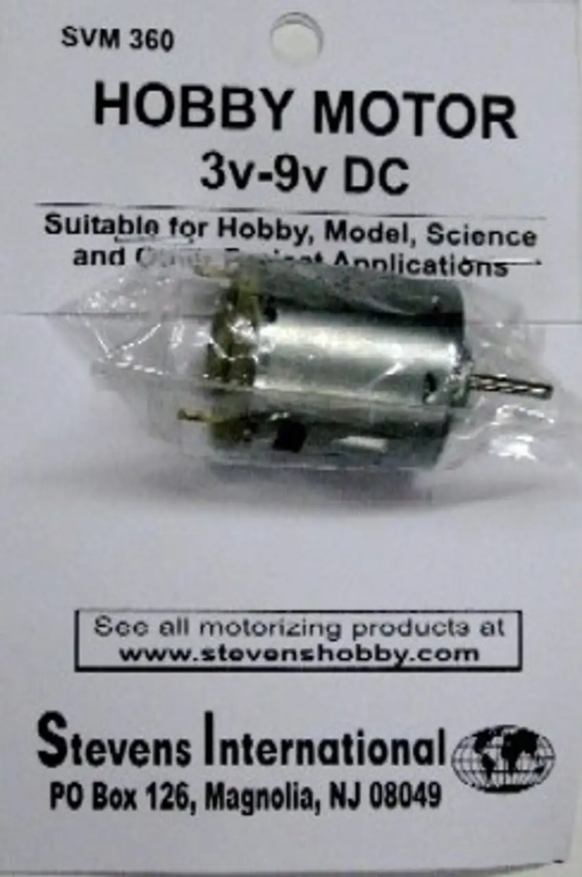 3 to 9v DC Small Electric Motor (Round Can) (for higher RPMs)