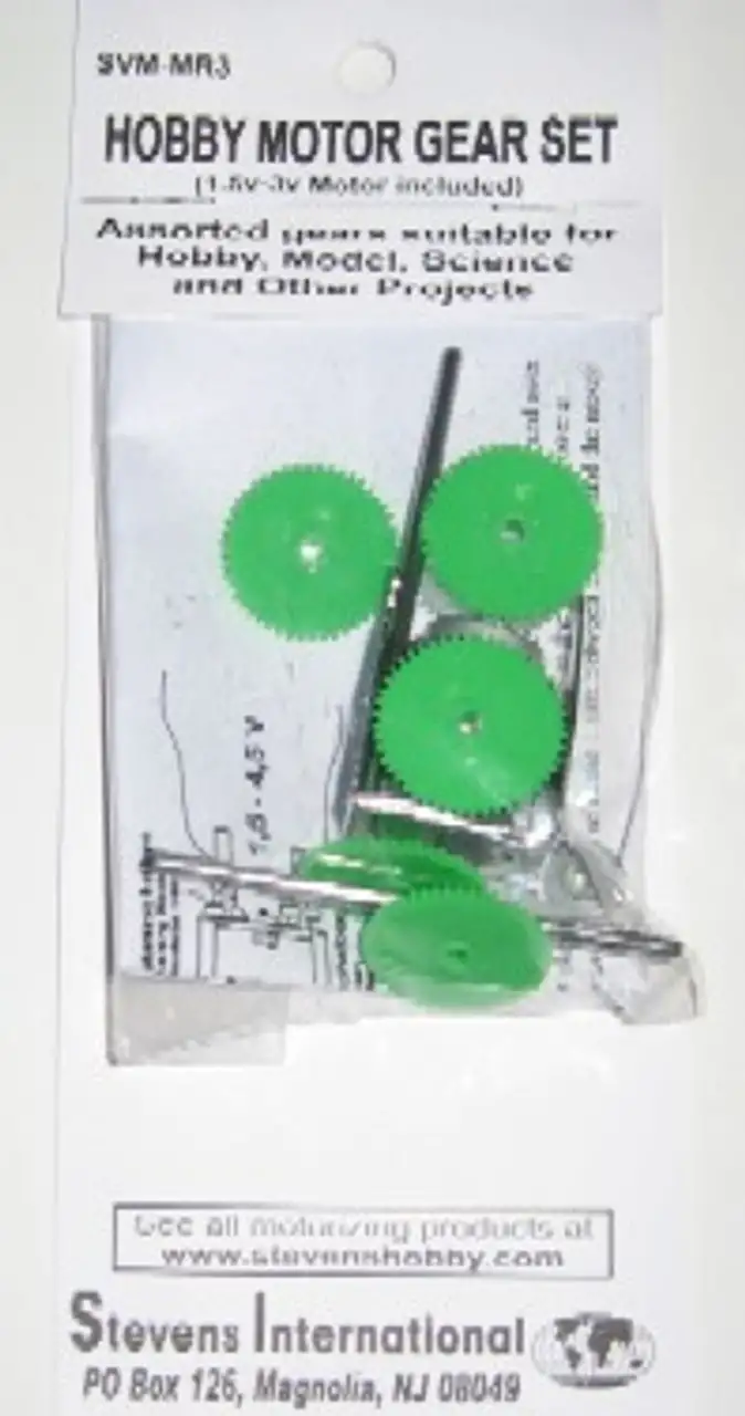 Motor Gear Set & RE140 Motor w/Mounting Plate