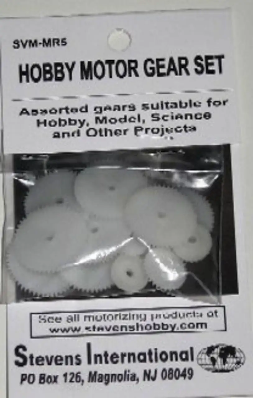 Assorted Small Plastic Motor Gears (16pcs)