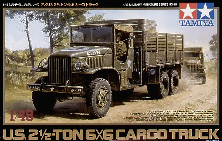 2-5-Ton 6x6 Cargo Truck 1/48 Tamiya