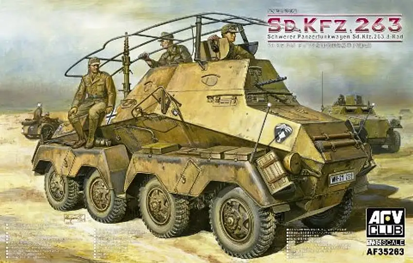 SdKfz 263 PzFuWg 8-RAD Inital/Early Vehicle 1/35 AFV Club